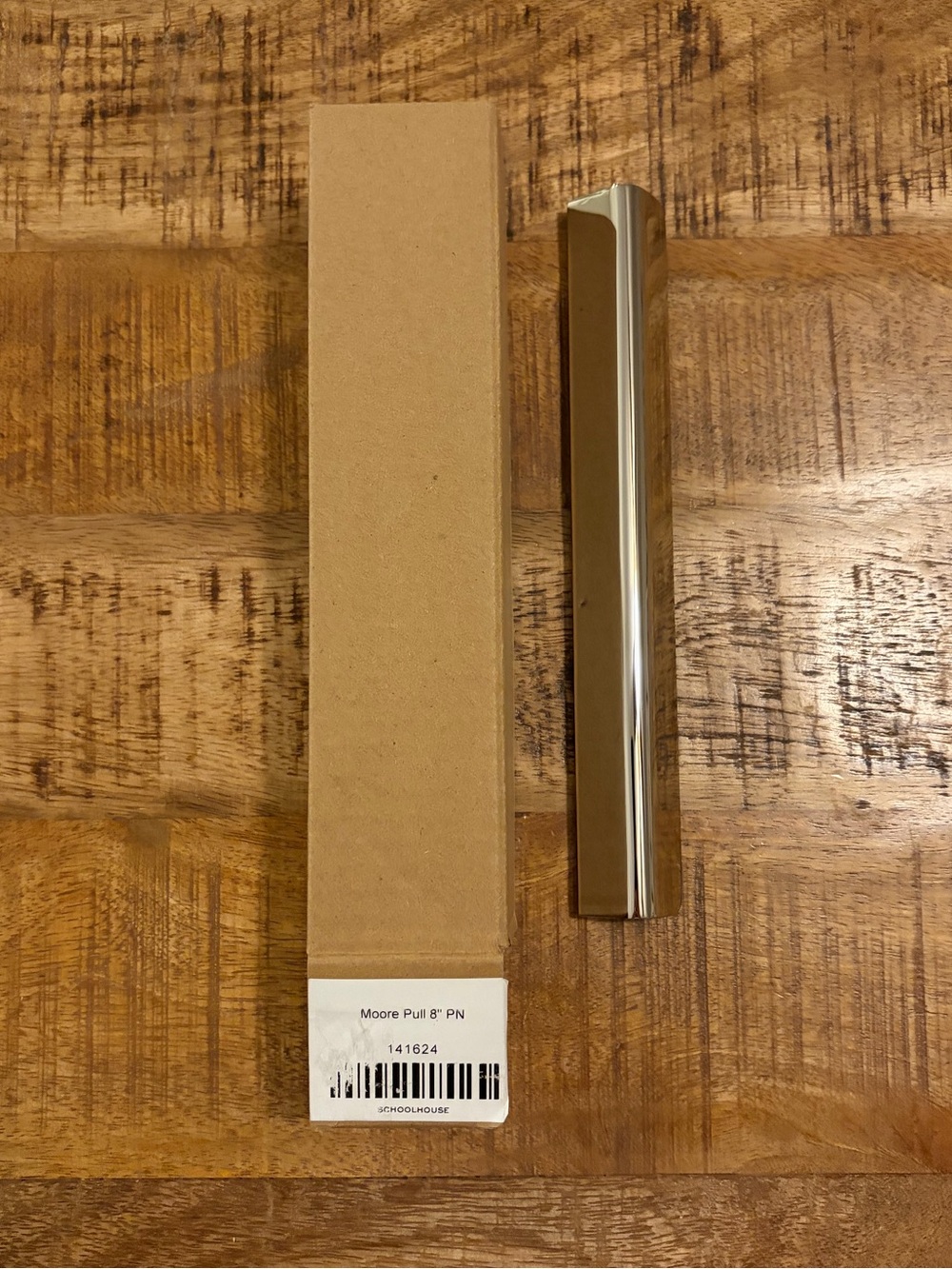 NEW Schoolhouse Moore Pull 8” Polished Nickel